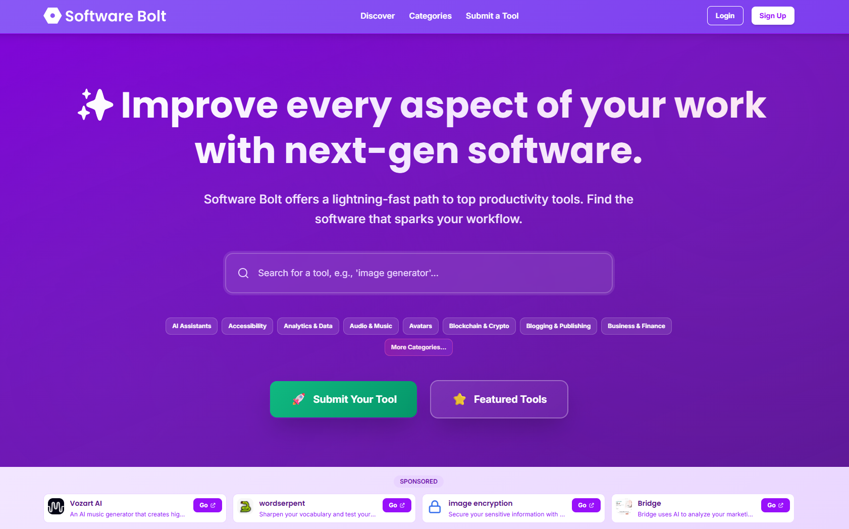Software Bolt | Open-Launch