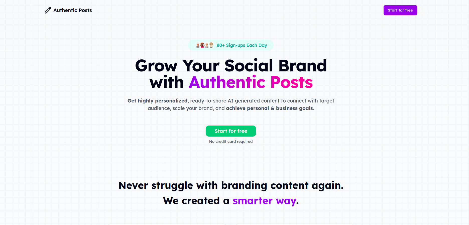 Authentic Posts | Open-Launch