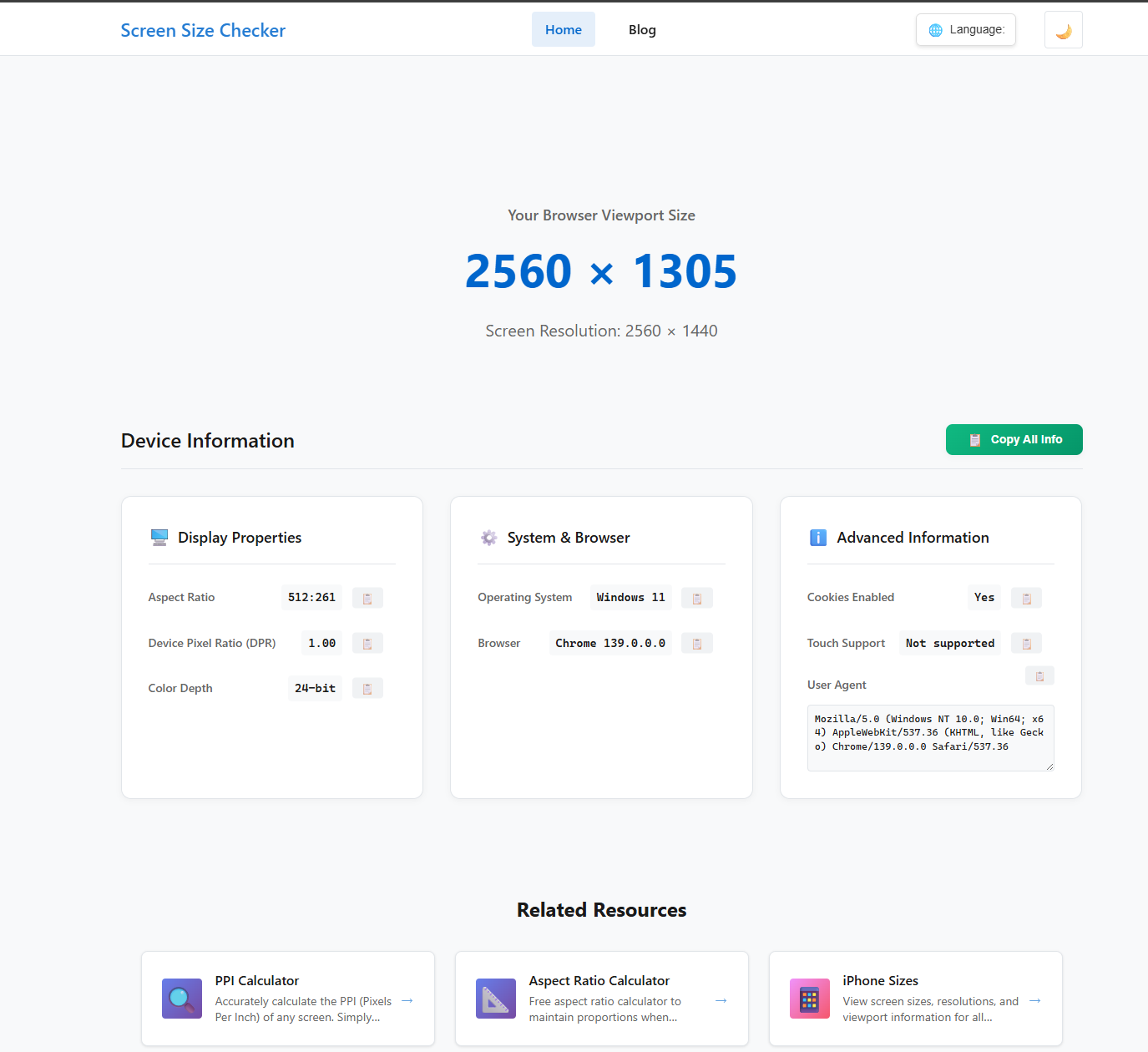Screen Size Checker | Open-Launch