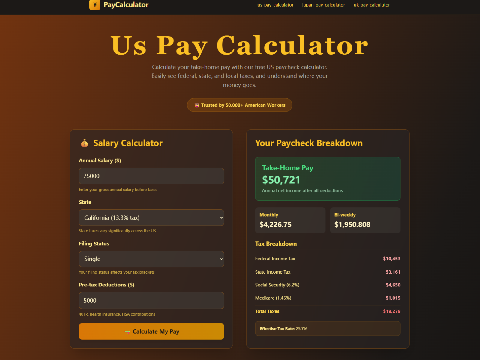 PayCalculator | Open-Launch