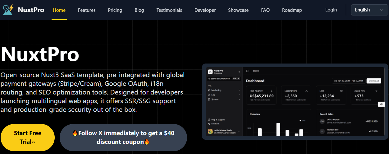 NuxtPro | Open-Launch