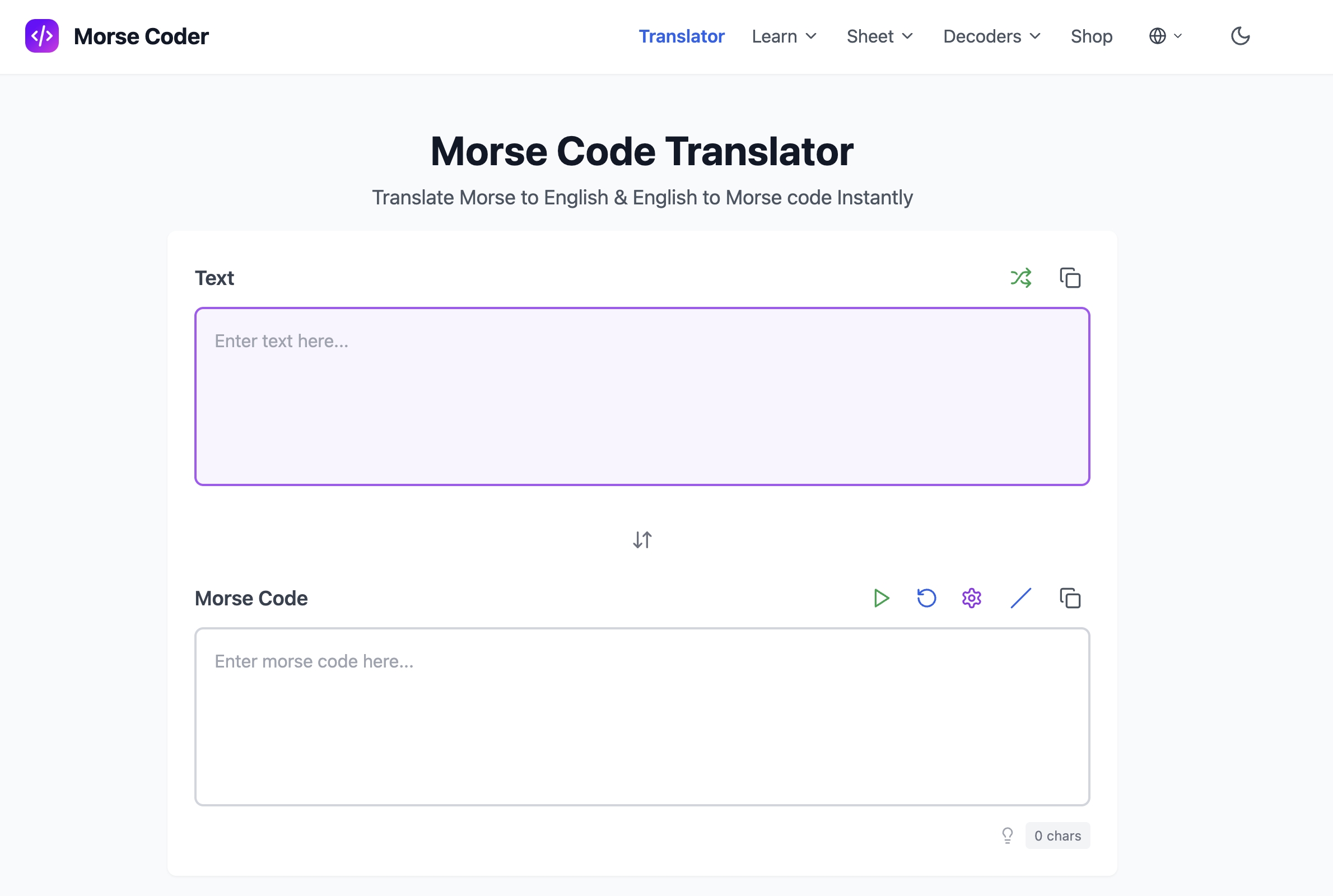 morse coder | Open-Launch