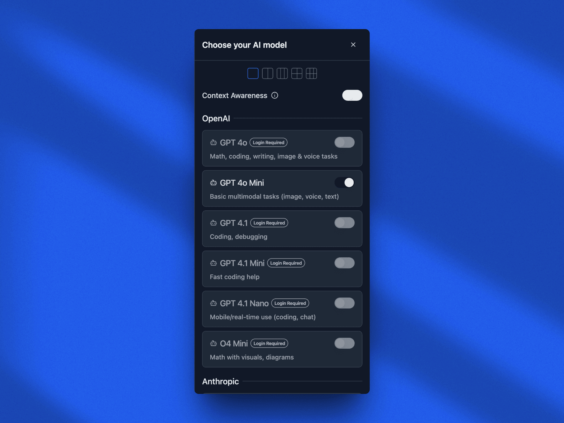 Echo Chat AI models
