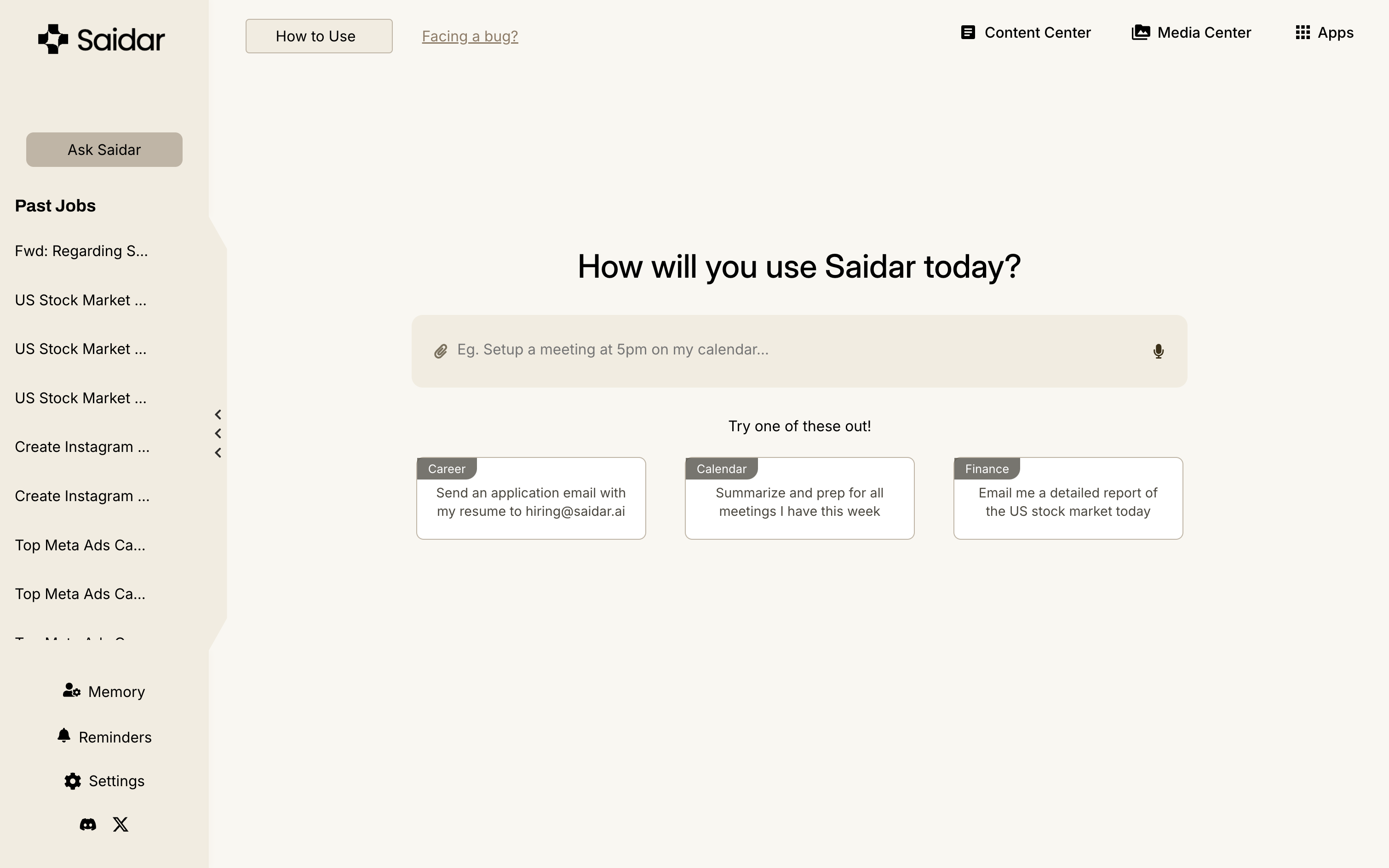 Saidar | Open-Launch