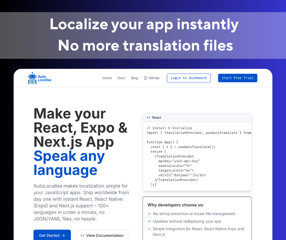 AutoLocalise | Open-Launch