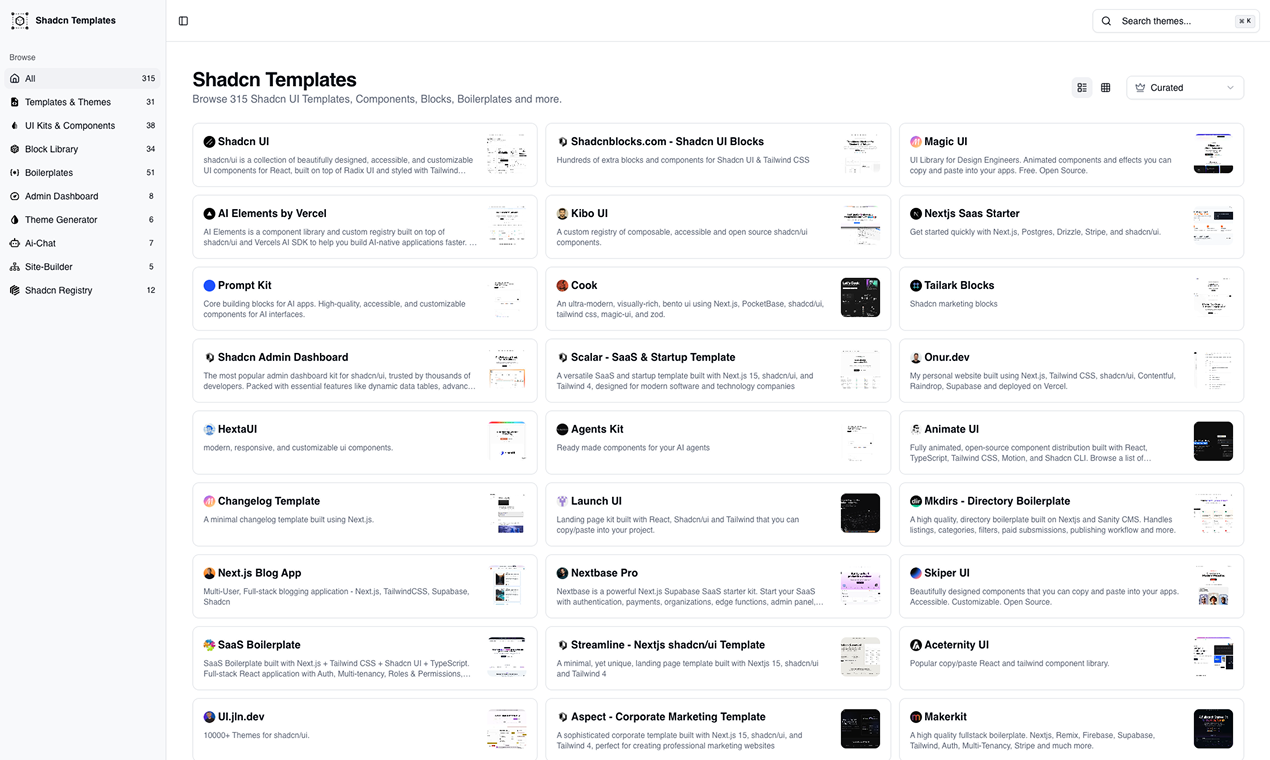 Shadcn Templates | Open-Launch