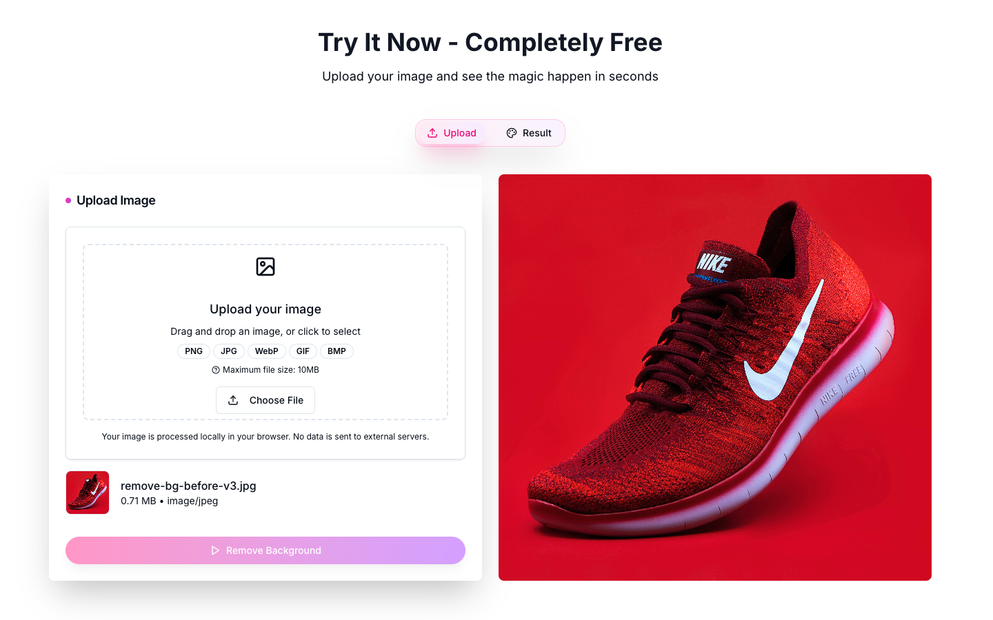 BG Remove Pro | Open-Launch